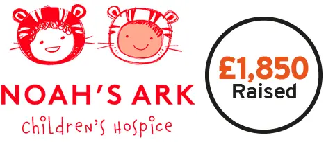 Adroit raised £1850 pounds raised for noahs ark childrens hospice